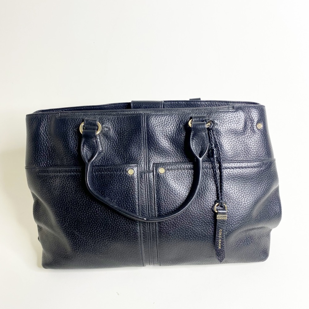Cole Haan Ilianna Black Leather Satchel